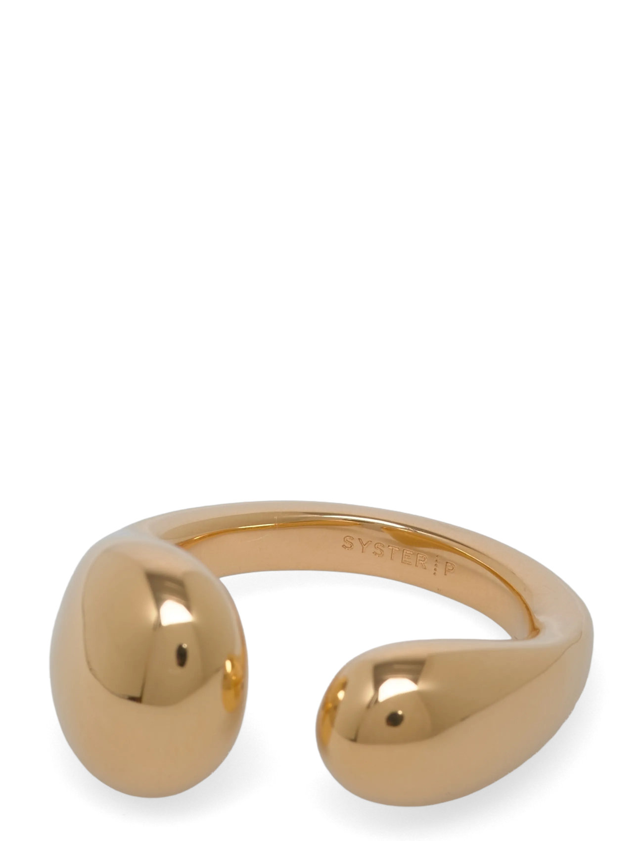 SYSTER P Bolded Drops Ring Gold Gold - 9 - Damen