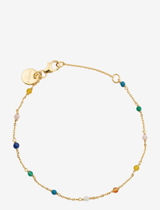 Santa Monica Multicolour Bracelet - chain bracelets - gold