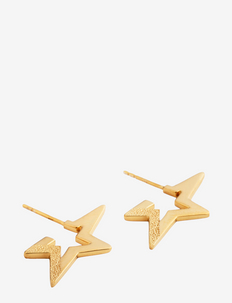 Megastar Big Earrings Gold - nagliņauskari - gold