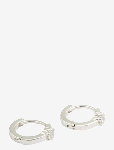Mini Princess Hoop Earrings Silver - riņķīši - silver