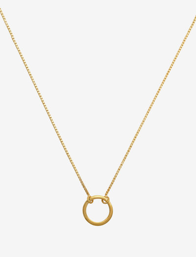MINIMALISTICA RING NECKLACE GOLD - halskæder med vedhæng - gold