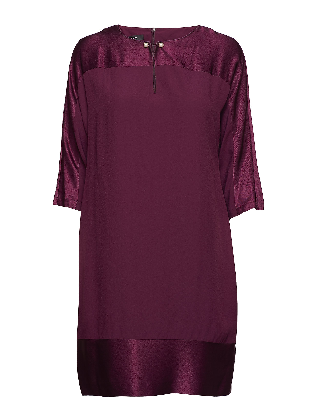 Dress Woven Fabric Korte Jurk Paars Taifun taifun kopen in de aanbieding