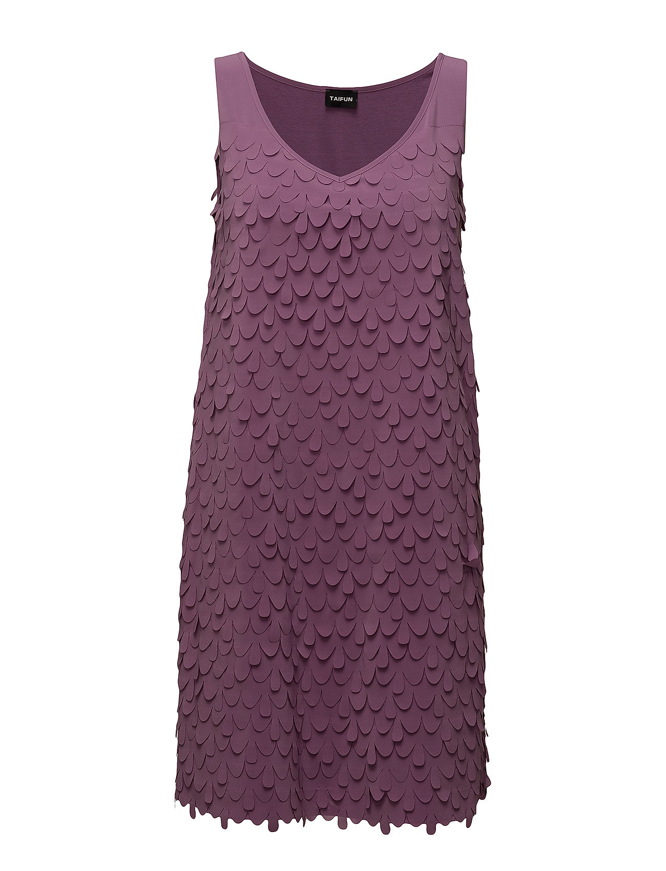 Dress Knitted Fabric Korte Jurk Paars Taifun taifun kopen in de aanbieding
