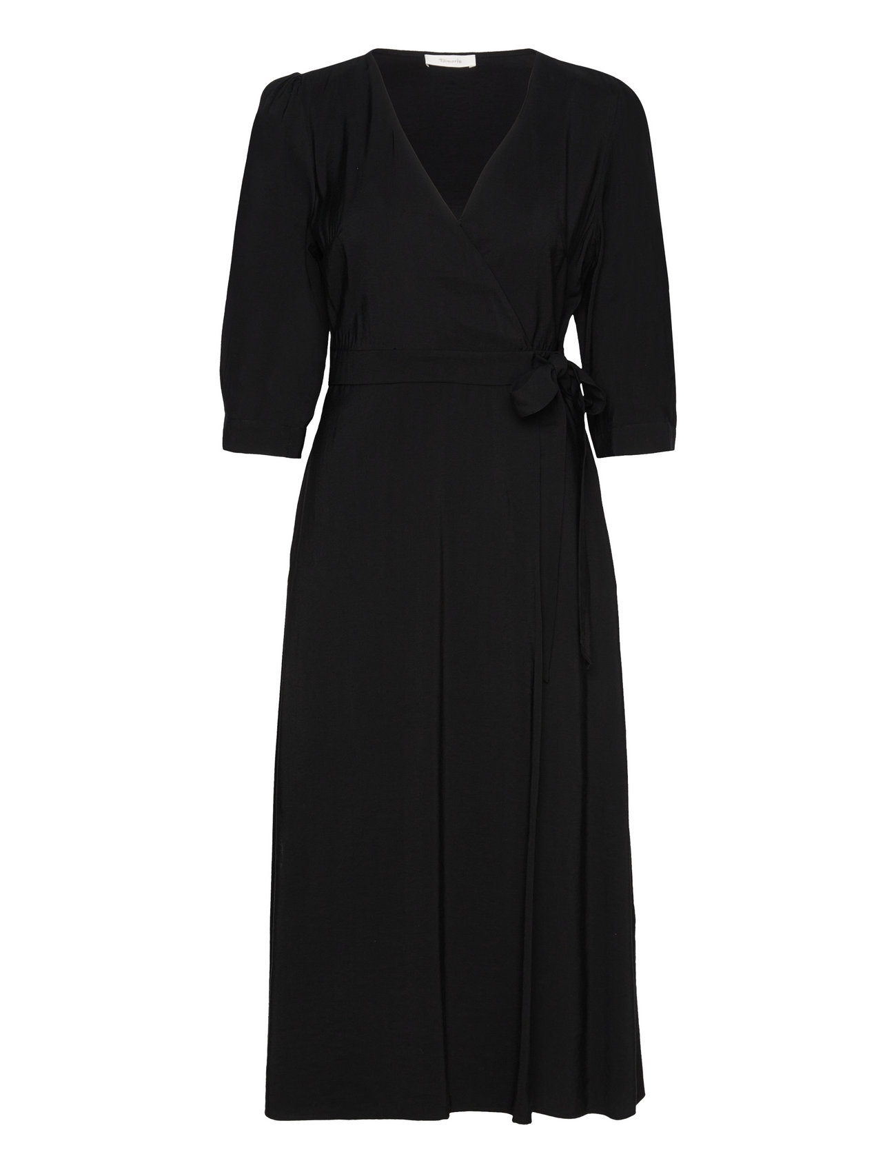 Alaca Midi Wrap Dress Black Tamaris Apparel