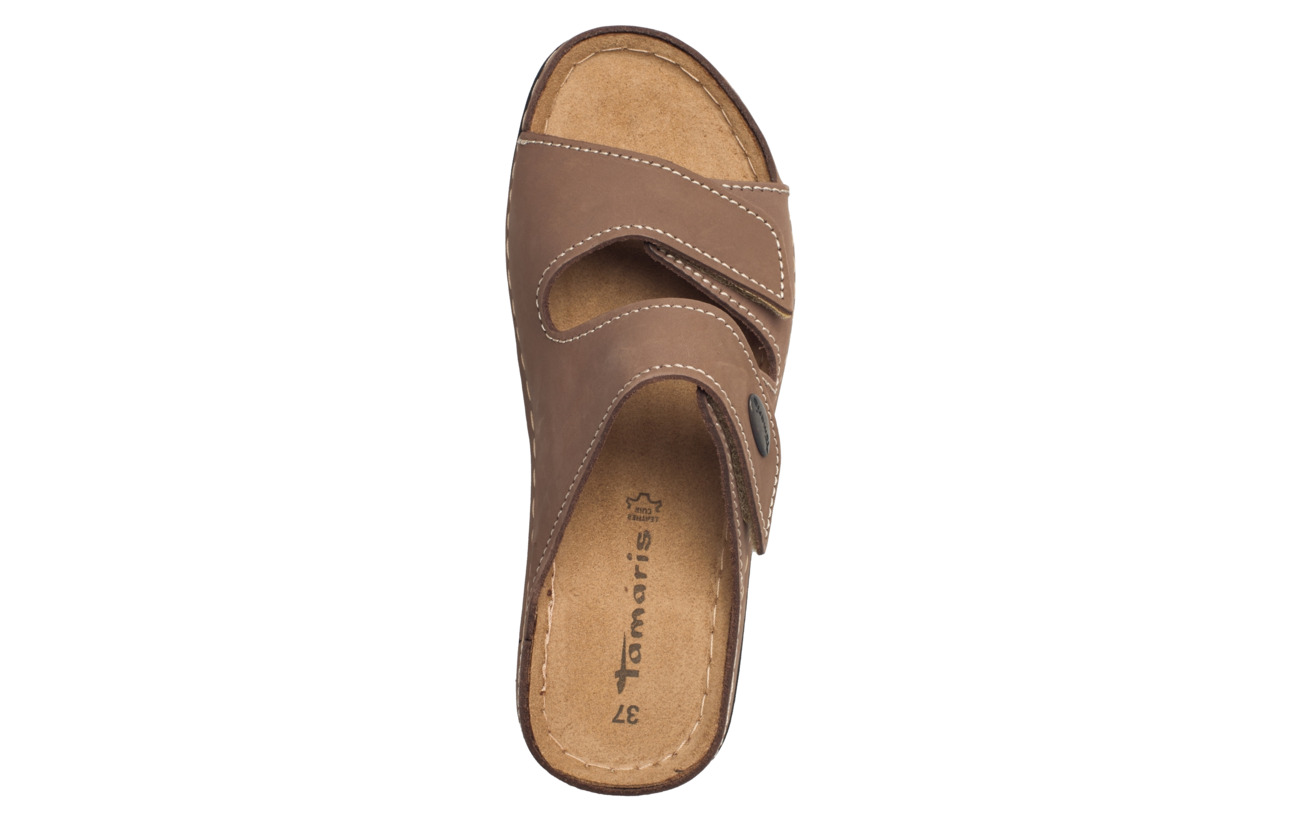 Synthetic Tamaris Empeigne Woms Semelle Cuir Taupe Extérieure Slides qqpWcHfg