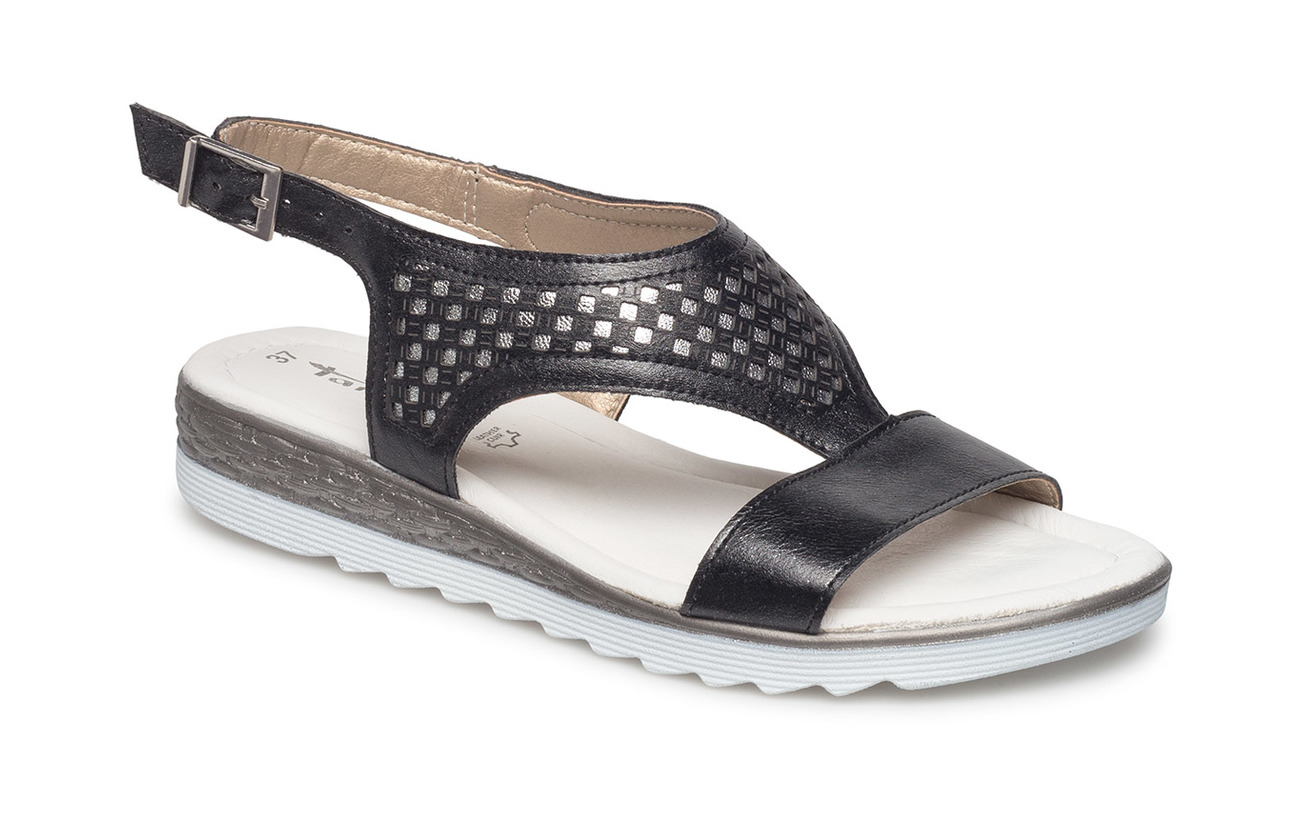 Semelle Synthetic silv Empeigne Woms Met Tamaris Blk Sandals Extérieure nqwYv0