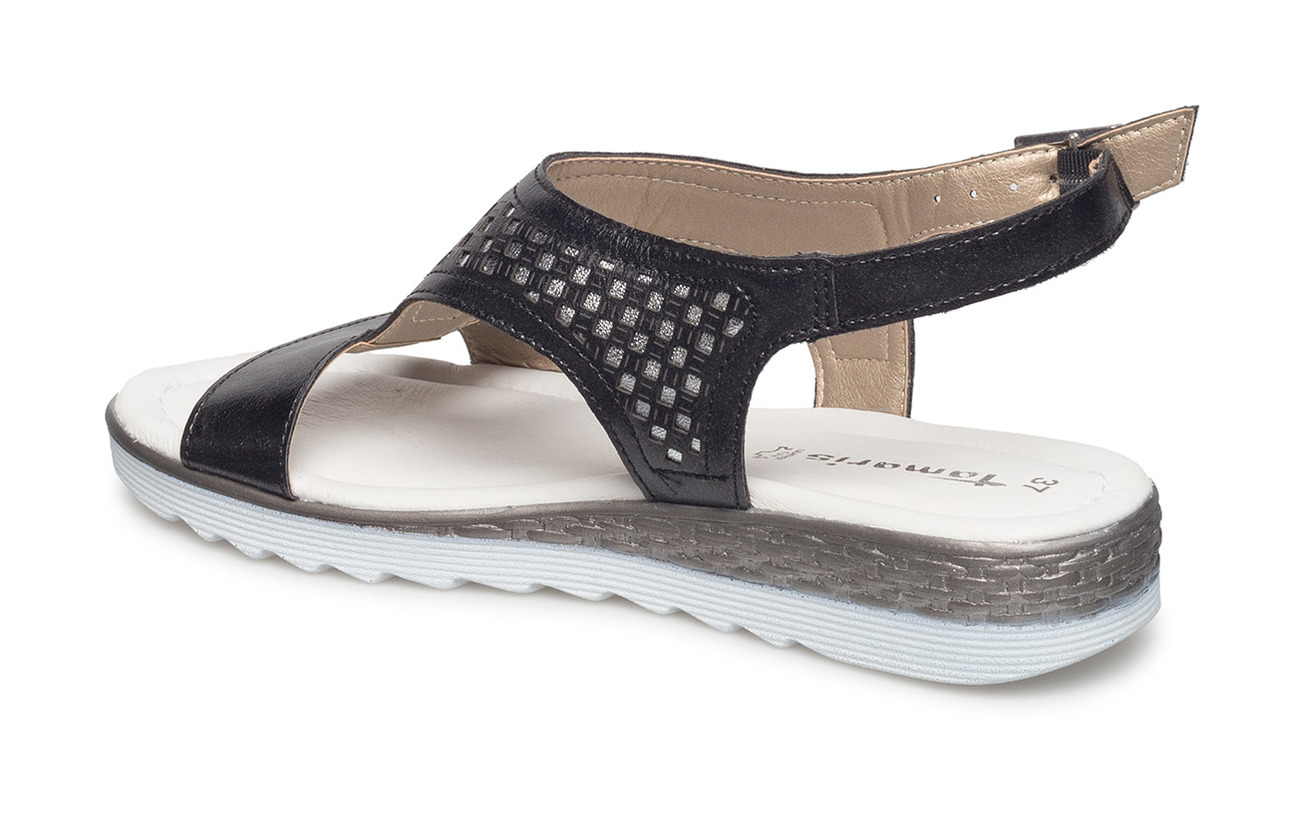 Semelle Synthetic silv Empeigne Woms Met Tamaris Blk Sandals Extérieure nqwYv0