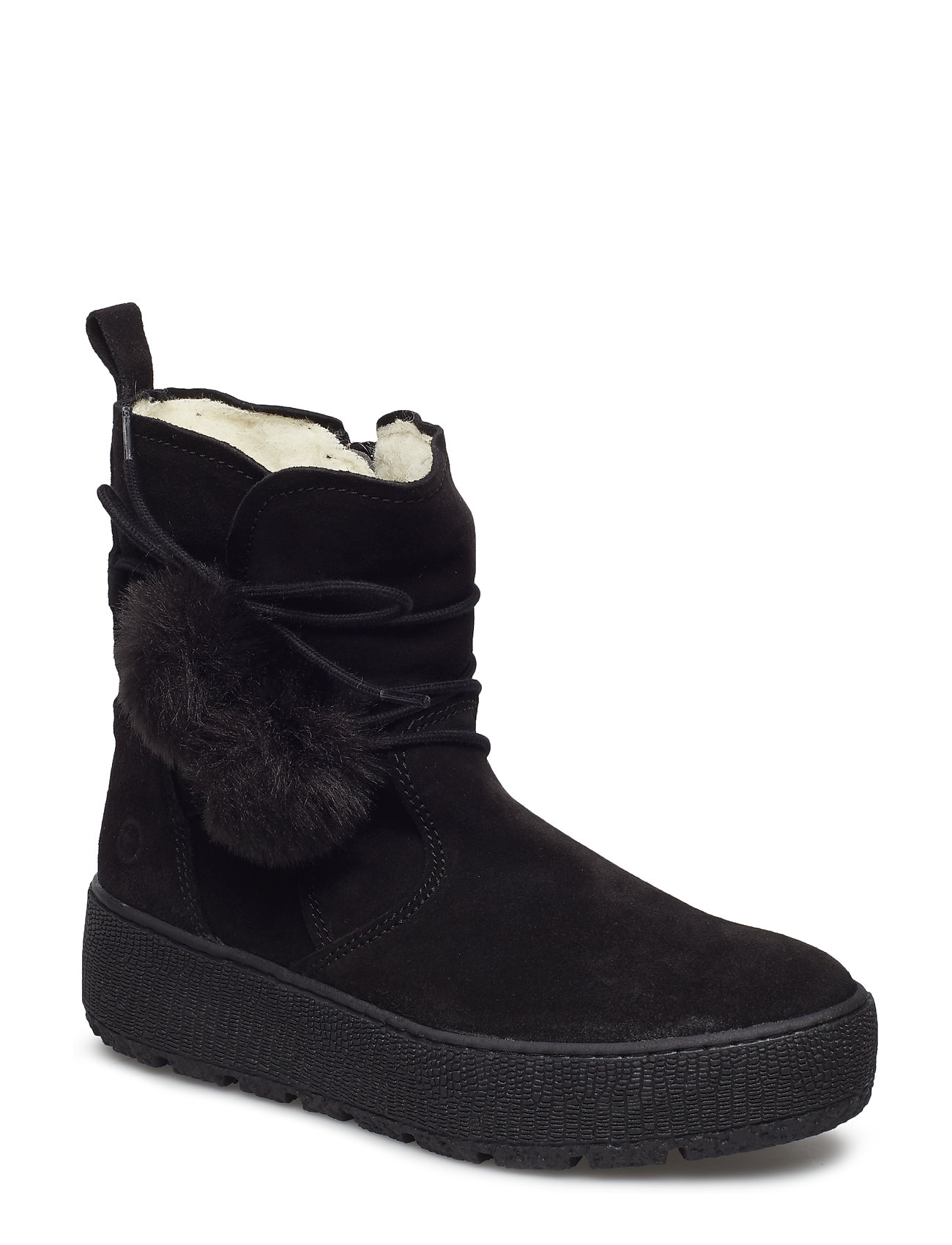 Woms Boots Enkellaars Zonder Hak Zwart Tamaris tamaris kopen in de aanbieding