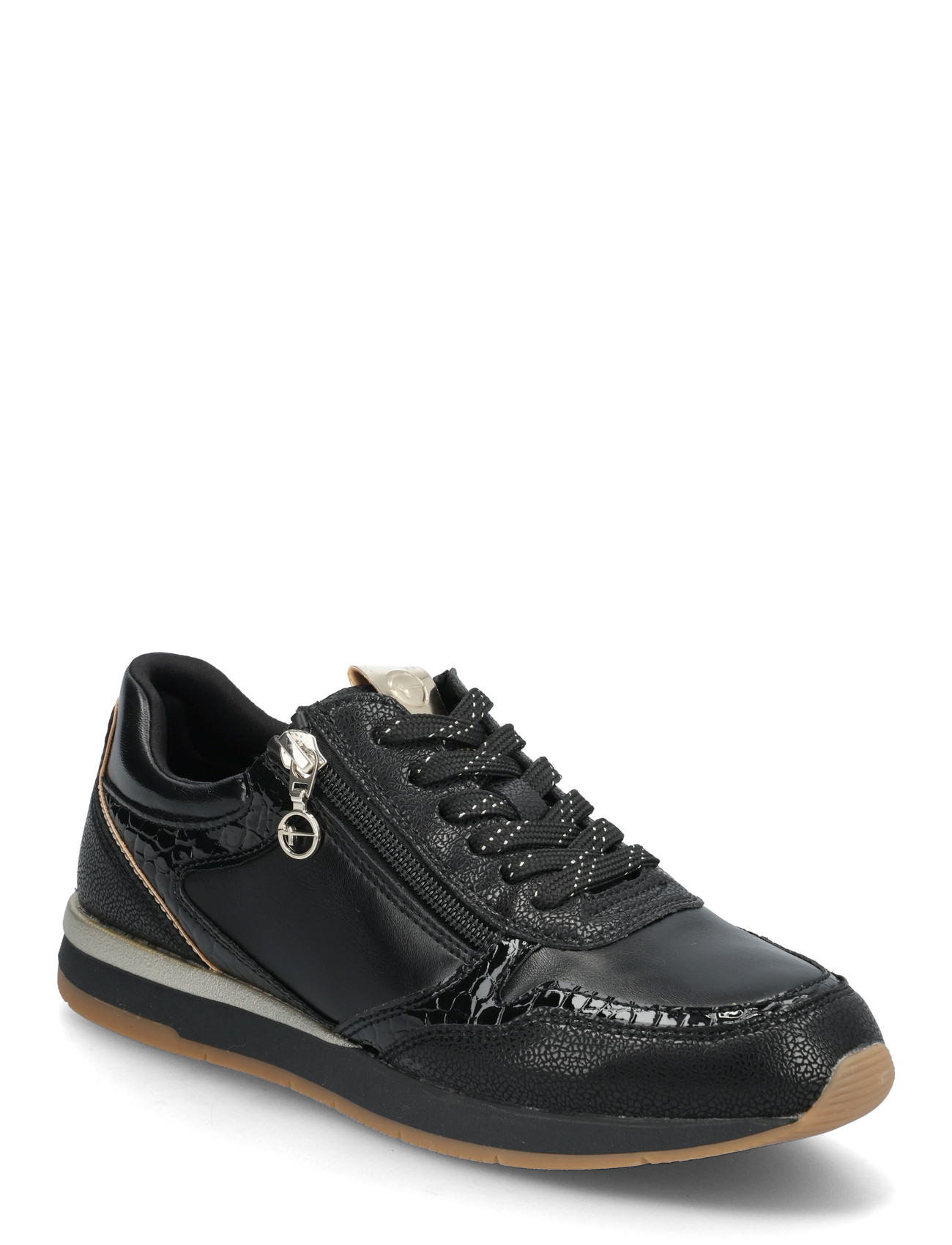 Tamaris Women Lace-Up, 38, Black, Sneakers > Sneakers Med Lav Top, Dame