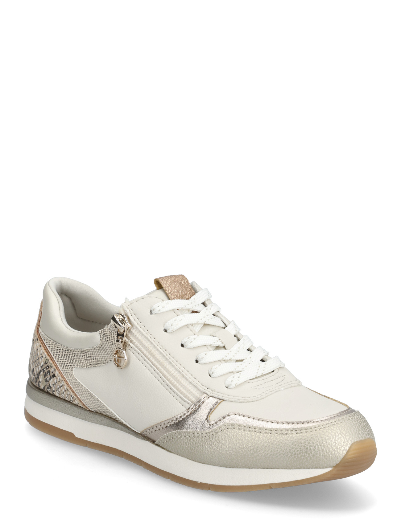 Tamaris Women Lace-Up, 40, Cream, Sneakers > Sneakers Med Lav Top, Dame