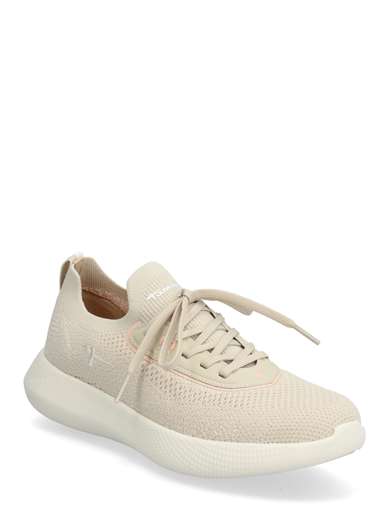 Tamaris Women Lace-Up, 36, Cream, Sneakers > Sneakers Med Lav Top, Dame