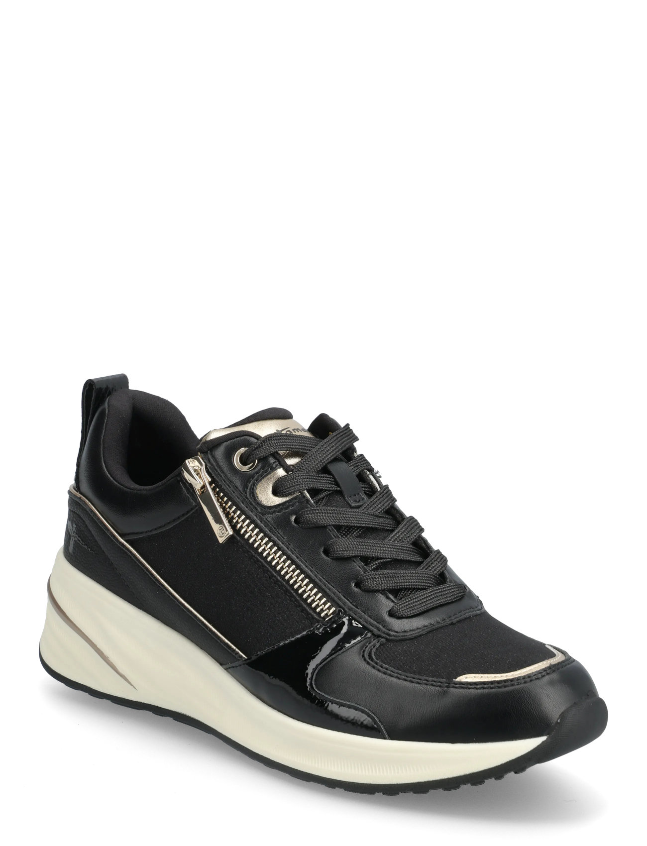Tamaris Women Lace-Up, 37, Black, Sneakers > Sneakers Med Lav Top, Dame