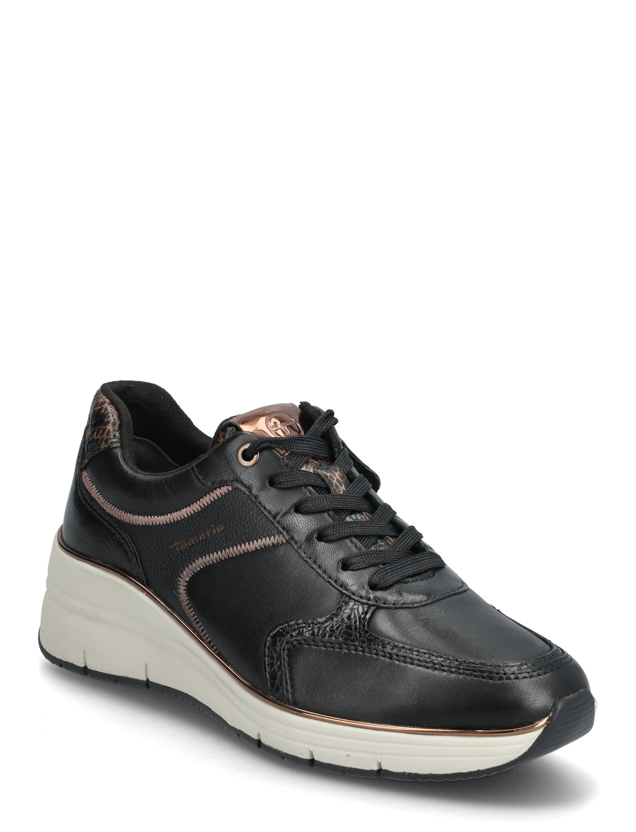 Tamaris Women Lace-Up, 37, Black, Sneakers > Sneakers Med Lav Top, Dame