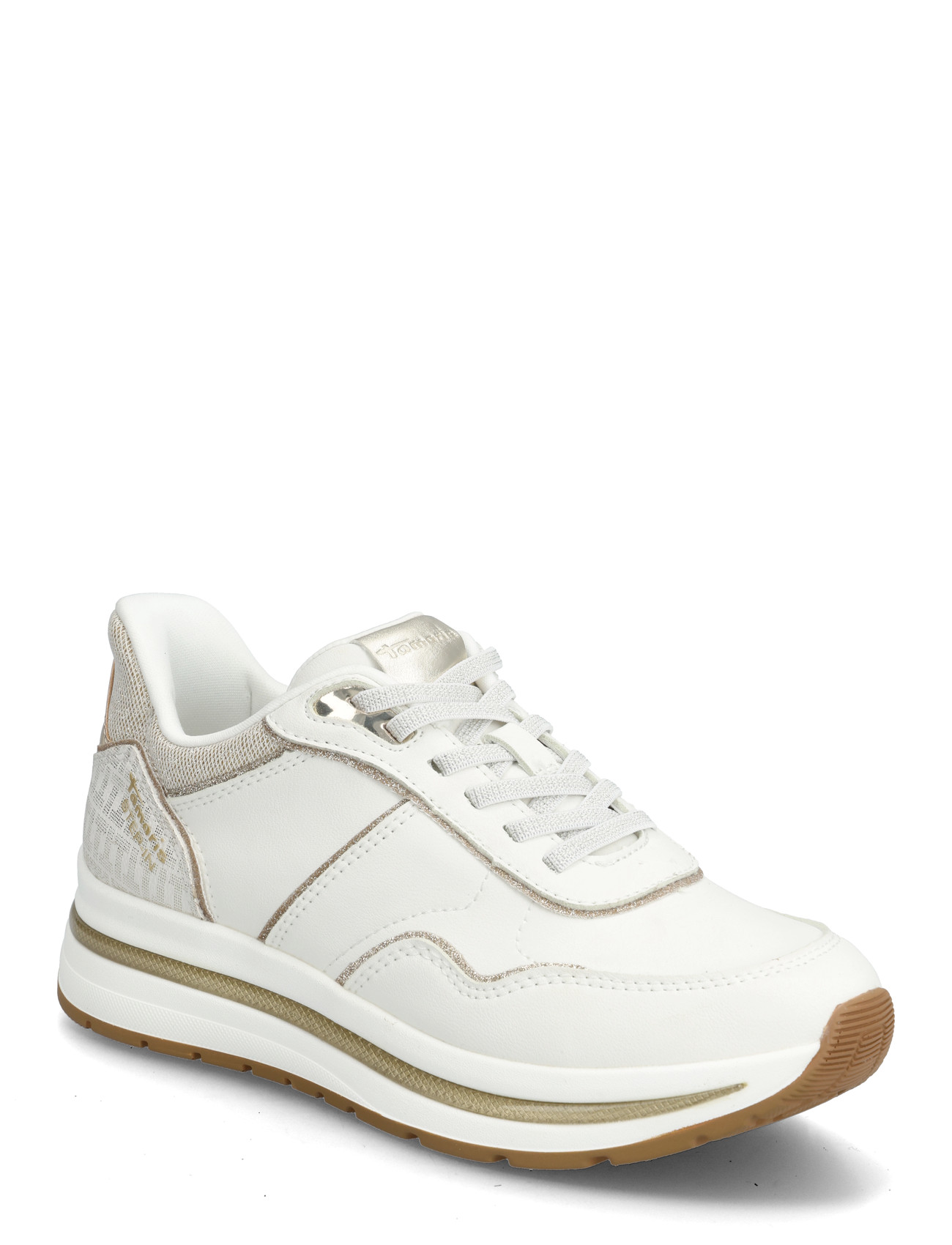 Tamaris Women Lace-Up, 41, White, Sneakers > Sneakers Med Lav Top, Dame