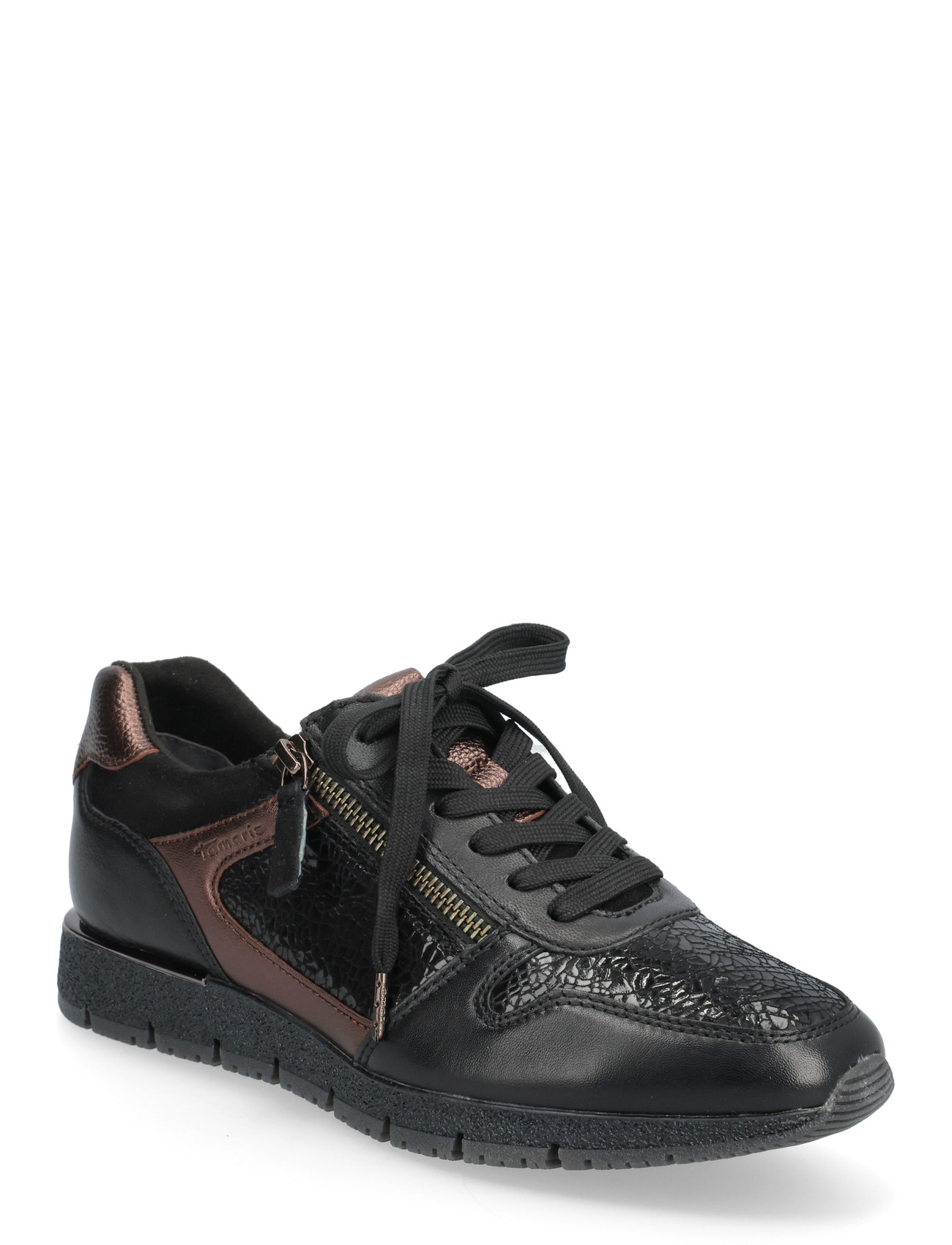 Tamaris Women Lace-Up, 37, Black, Sneakers > Sneakers Med Lav Top, Dame