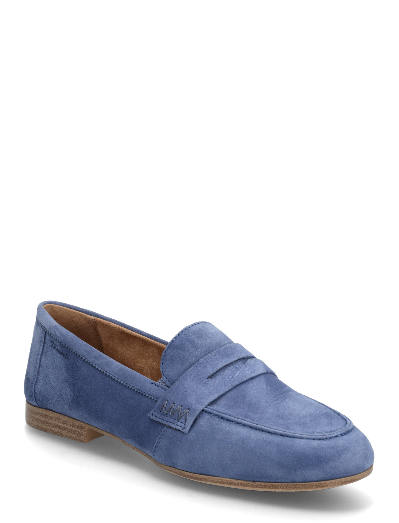 Tamaris Women Slip-On, 40, Blue, Loafers > Flat Loafers, Dame