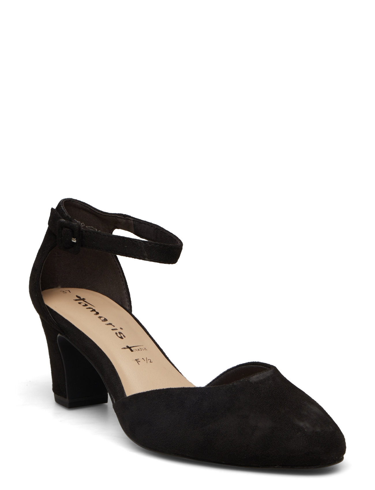 Women Court Sho Shoes Heels Pumps Sling Backs Black Tamaris