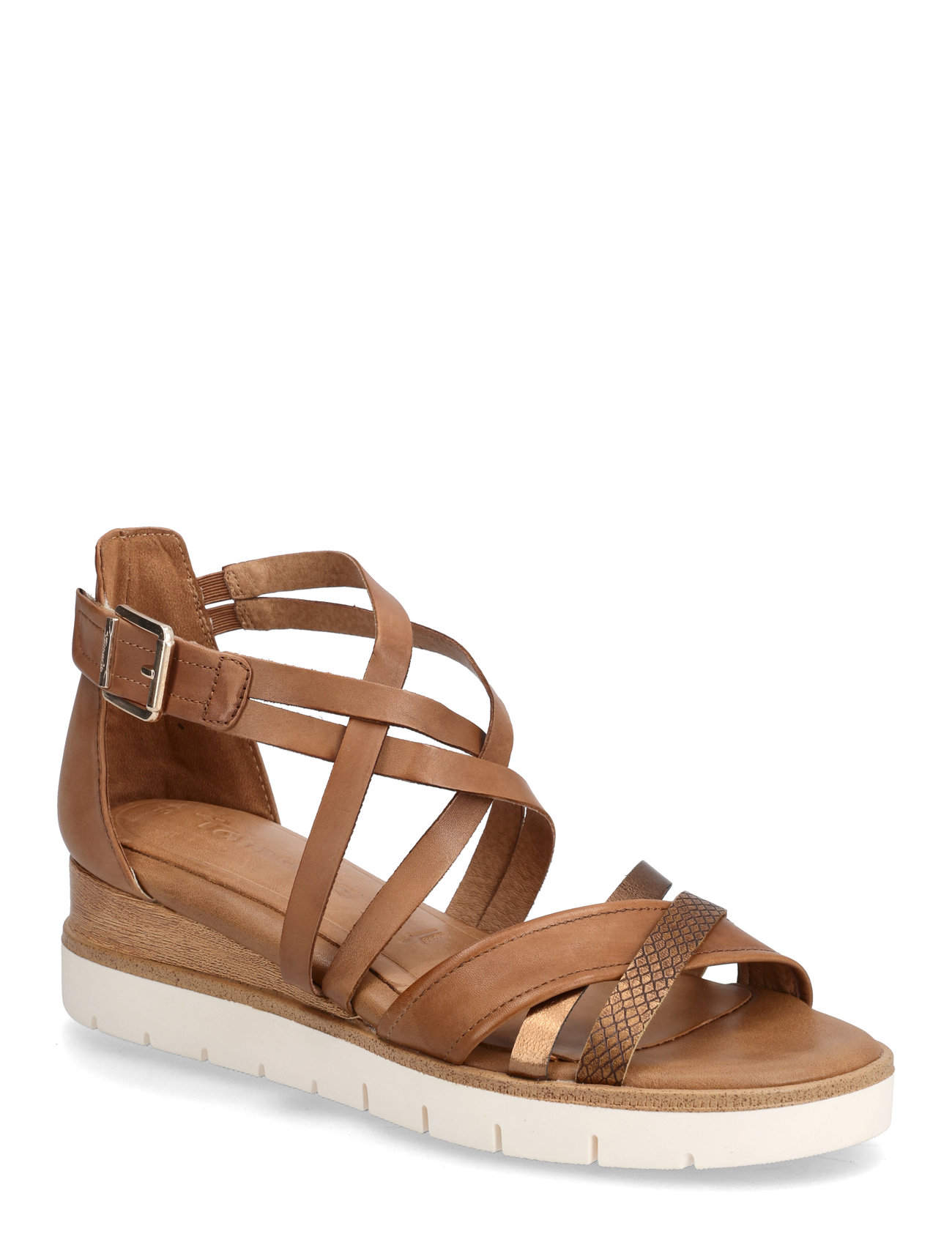 Women Sandals Shoes Sandals Flat Sandals Beige Tamaris