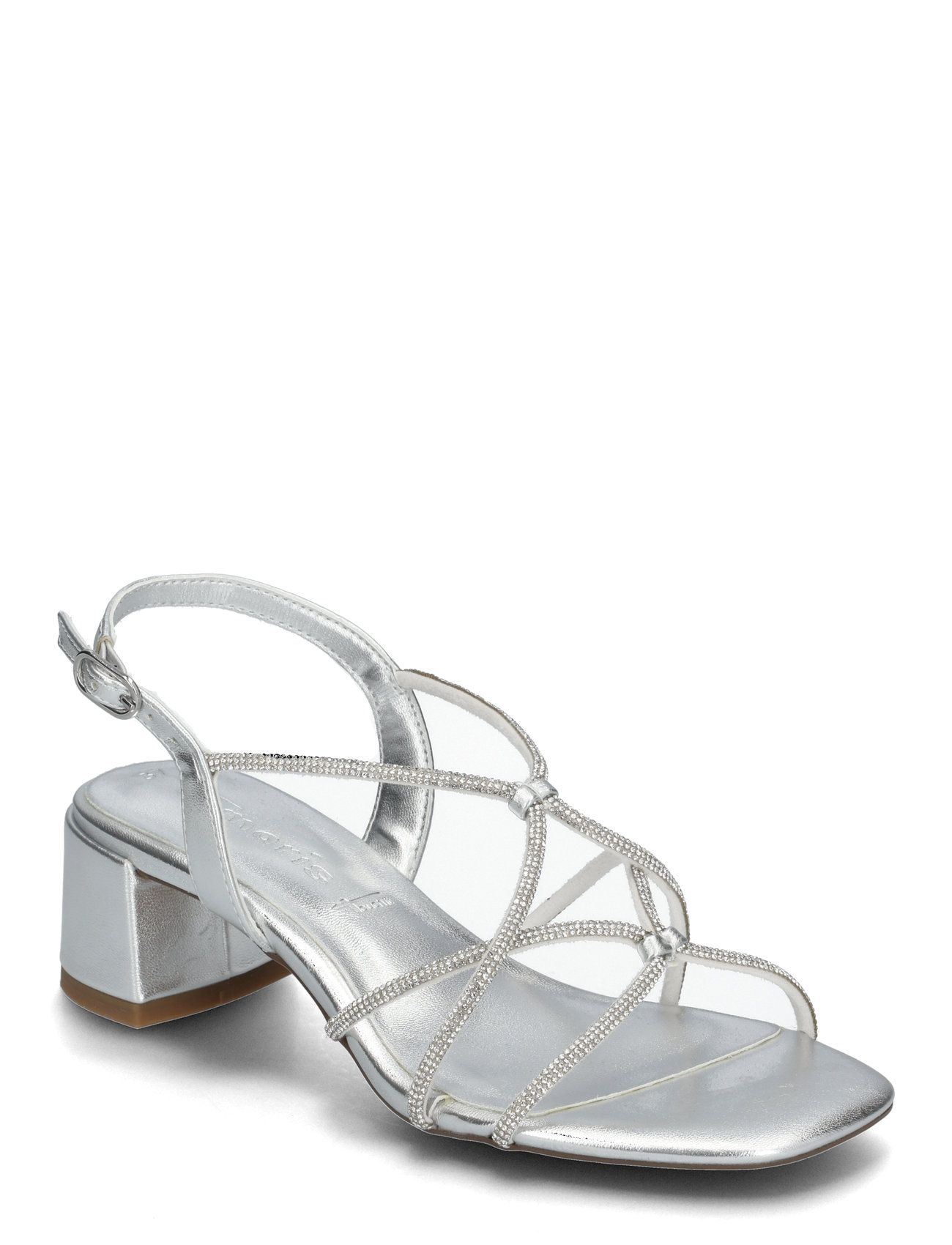 Women Sandals Sandal Med Hæl Silver Tamaris