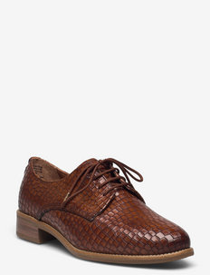 Woms Lace-up - laced shoes - nut crocy