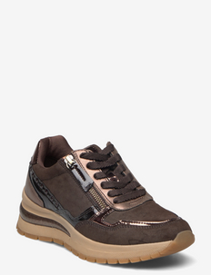 Woms Lace-up - låga sneakers - mocca comb