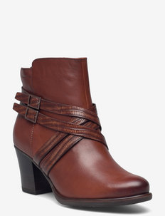 Woms Boots - ankelstøvler med hæl - chestnut/stru.
