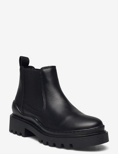 Woms Boots - „chelsea“ stiliaus aulinukai - black leather