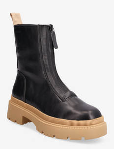 Woms Boots - chelsea boots - black/camel