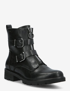 Woms Boots - flat ankle boots - black matt