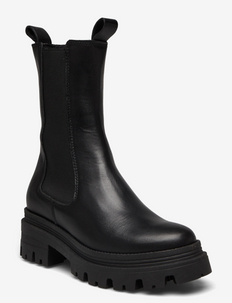 Woms Boots - chelsea stila zābaki - black leather