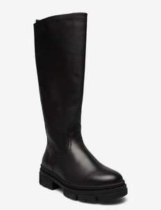 Woms Boots - høye boots - black leather