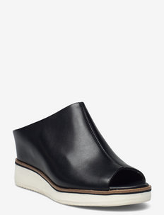 Woms Slides - mules - black leather