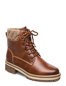 Tamaris | Platta ankelboots | Stort utbud av nya styles Woms Boots (Anthracite) (779.40 kr) Tamaris |