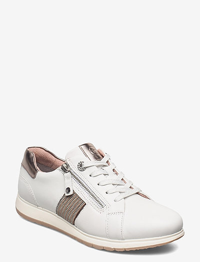 Tamaris Lace-up (White Leather), 559.30 kr | Stort udvalg af designer mærker |