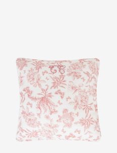 Toile de Jouy Pillow - cushions - dark pink