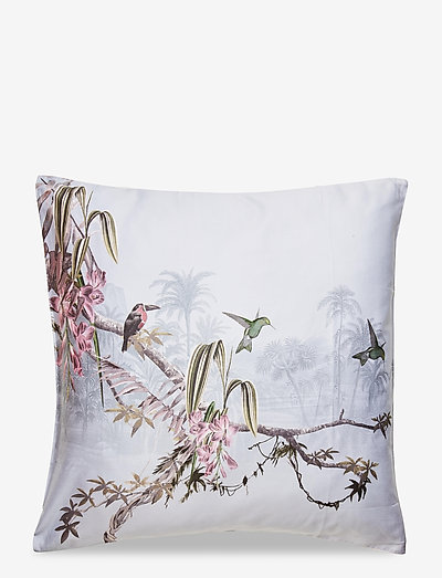 Pillowcase Single 1 pc Hibiscus - kuddfodral - hibiscus grey