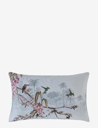 Hibiscus Pillowcase Single 1 pc - kuddfodral - hibiscus grey