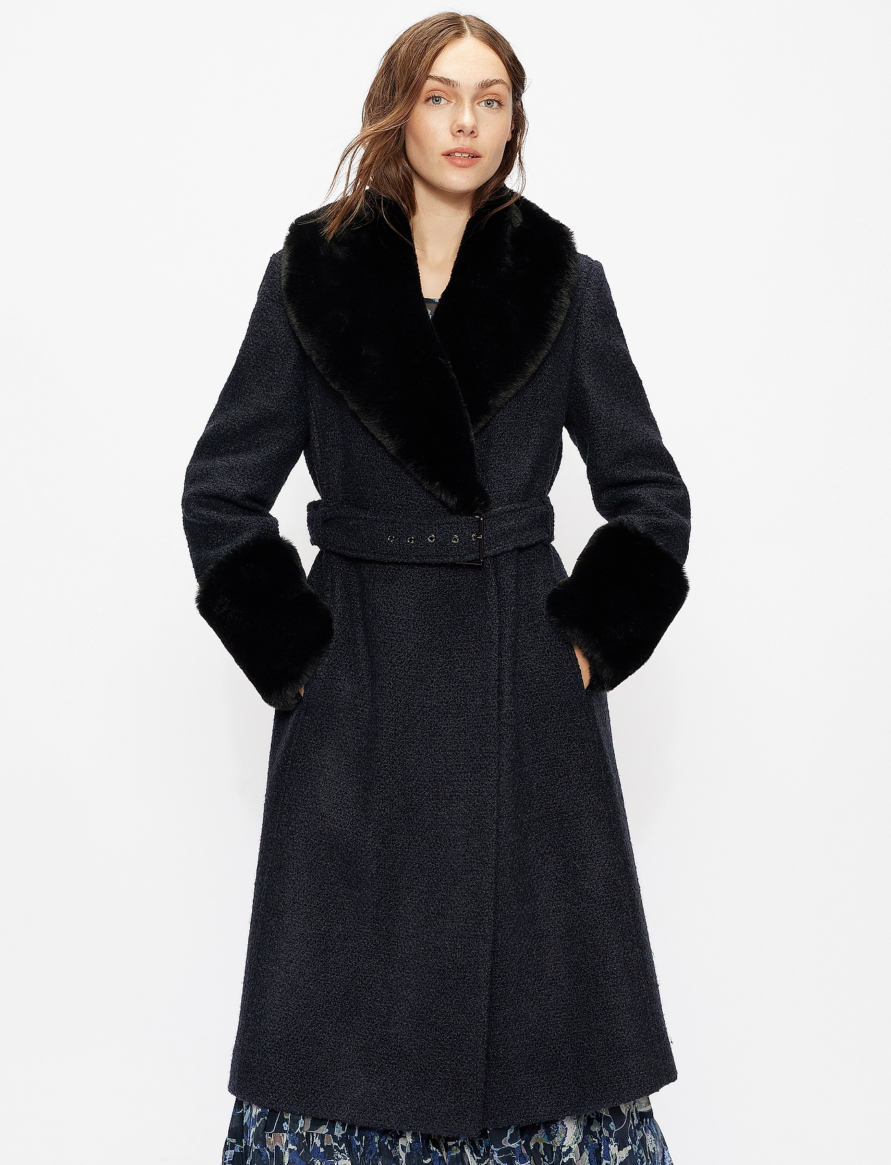 navy coat ted baker