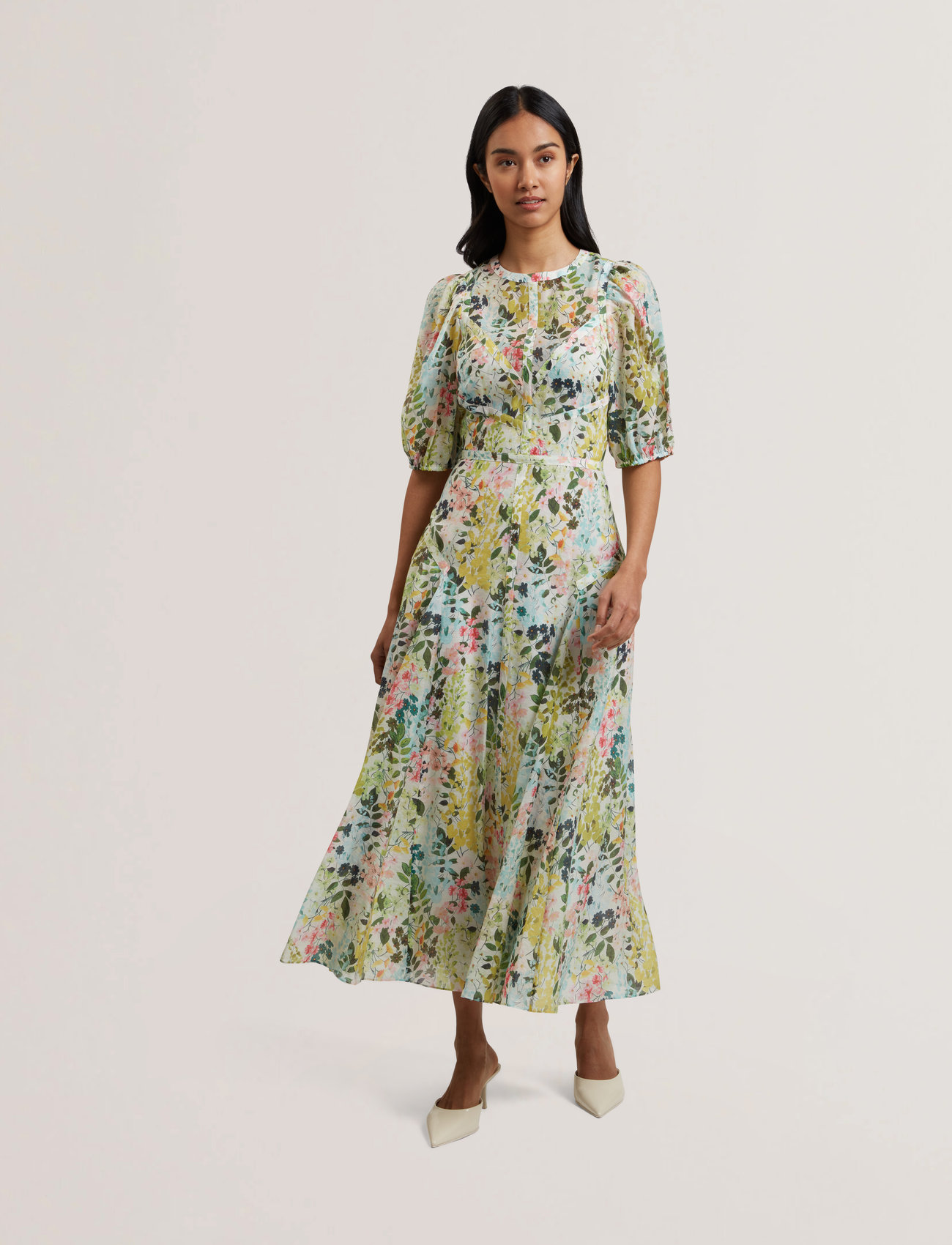 Ted Baker London Kandea, 38, Multi/patterned, Kjoler > Knælange Og Midi, Dame