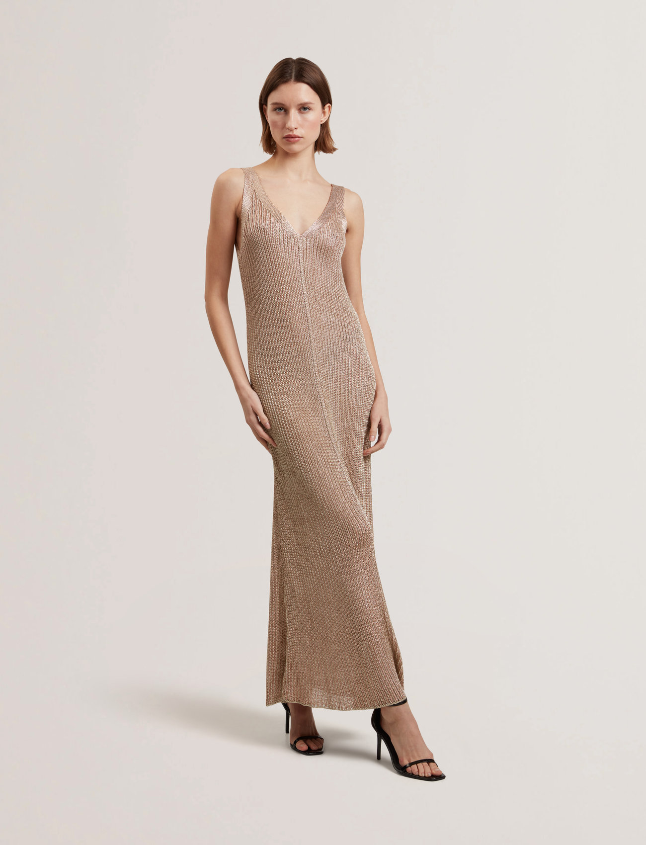 Ted Baker London Alarnaa, 40, Gold, Kjoler > Knælange Og Midi, Dame