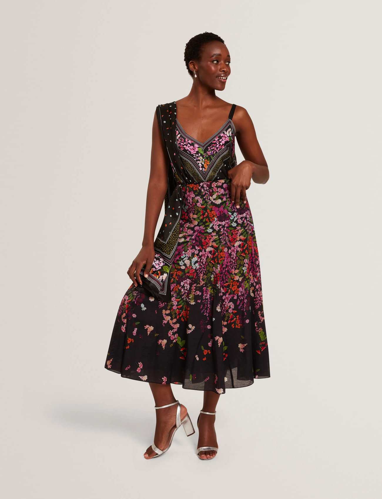 Ted Baker London Azha, XS, Black, Nederdele > Knælange Og Midi Nederdele, Dame