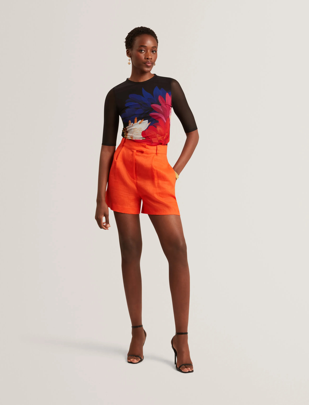 Ted Baker London Ilussa, XXS, Multi/patterned, T-Shirts & Toppe > Kortærmede, Dame