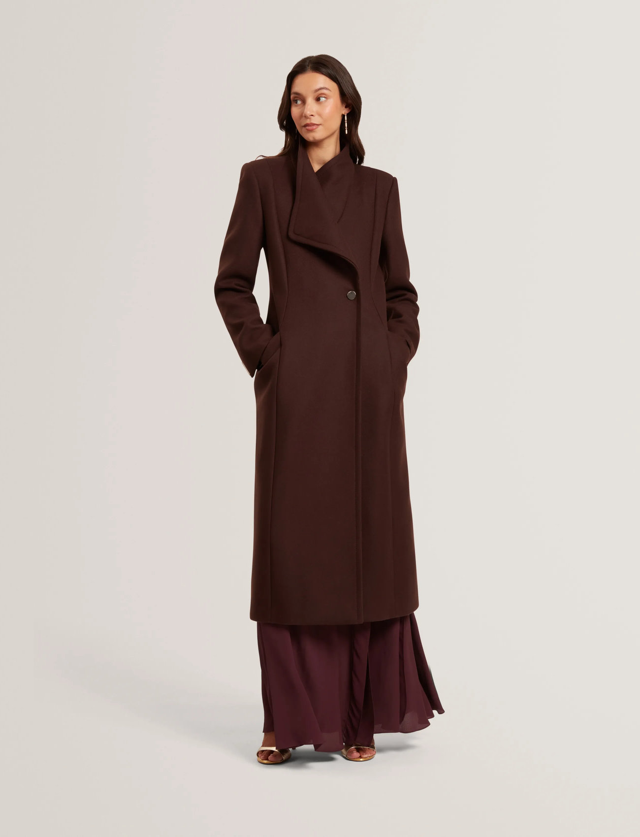Ted Baker London Mindee, 44, Brown, Frakker > Uldfrakker, Dame