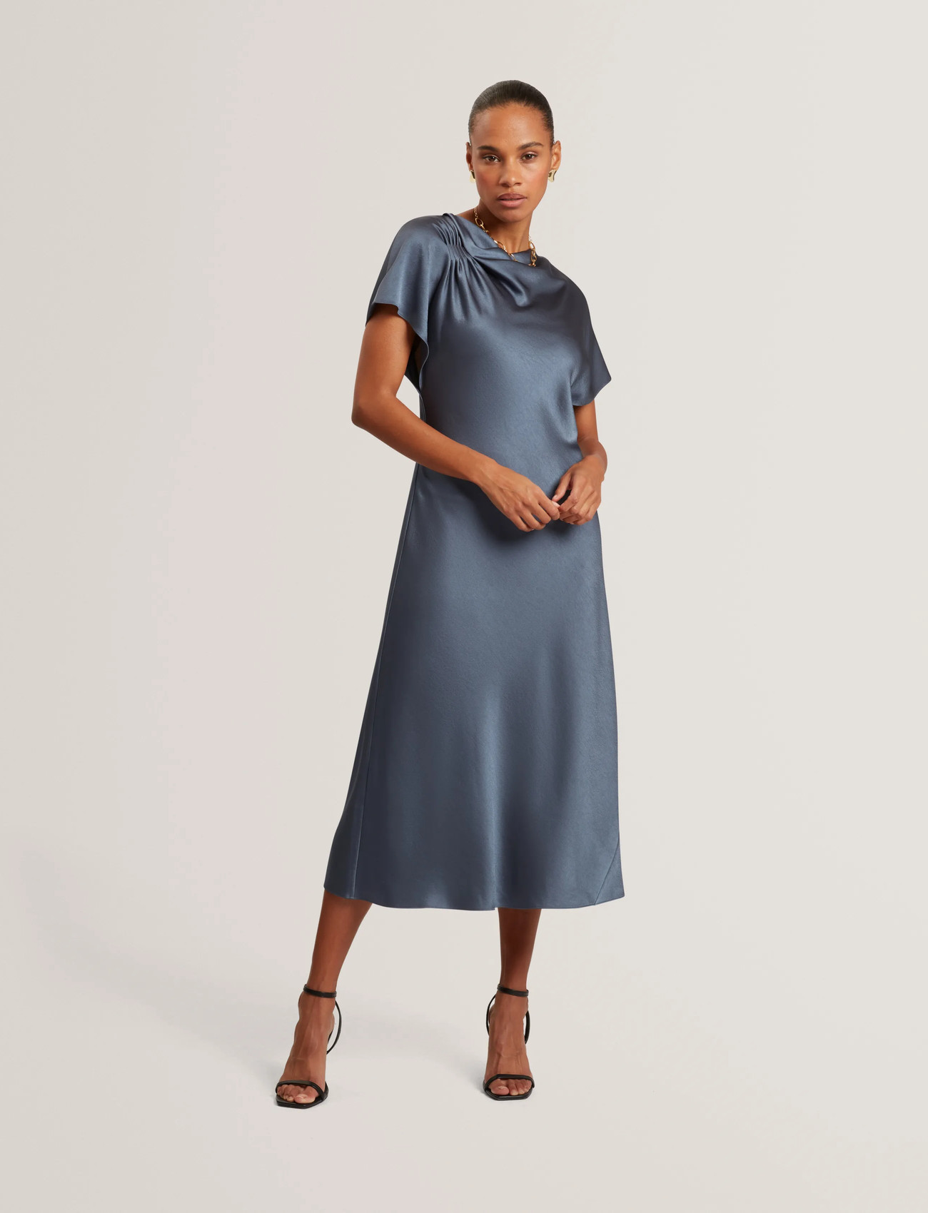Ted Baker London Dascha, 42, Navy, Kjoler > Knælange Og Midi, Dame