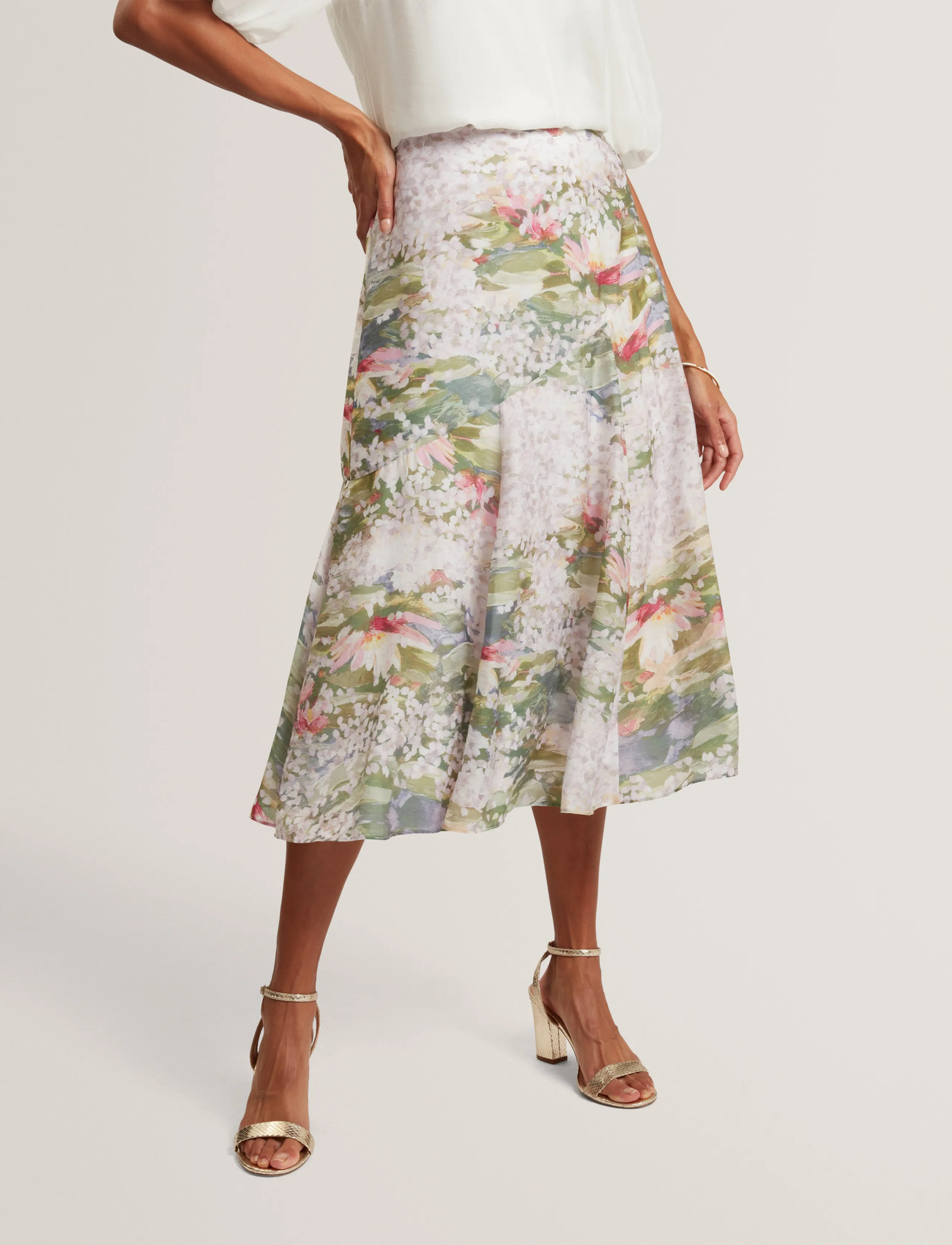 Ted Baker London Layda, 36, Pink, Nederdele > Knælange Og Midi Nederdele, Dame