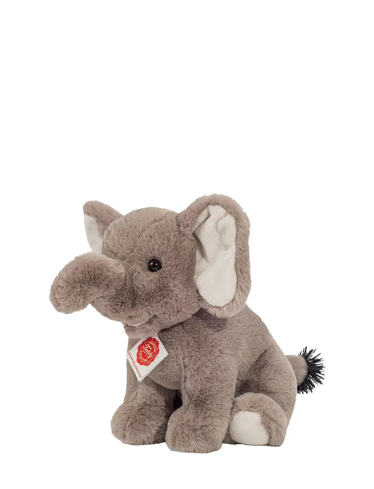 Sitting Elephant 25 Cm Toys Soft Toys Stuffed Animals Grey Teddy Hermann