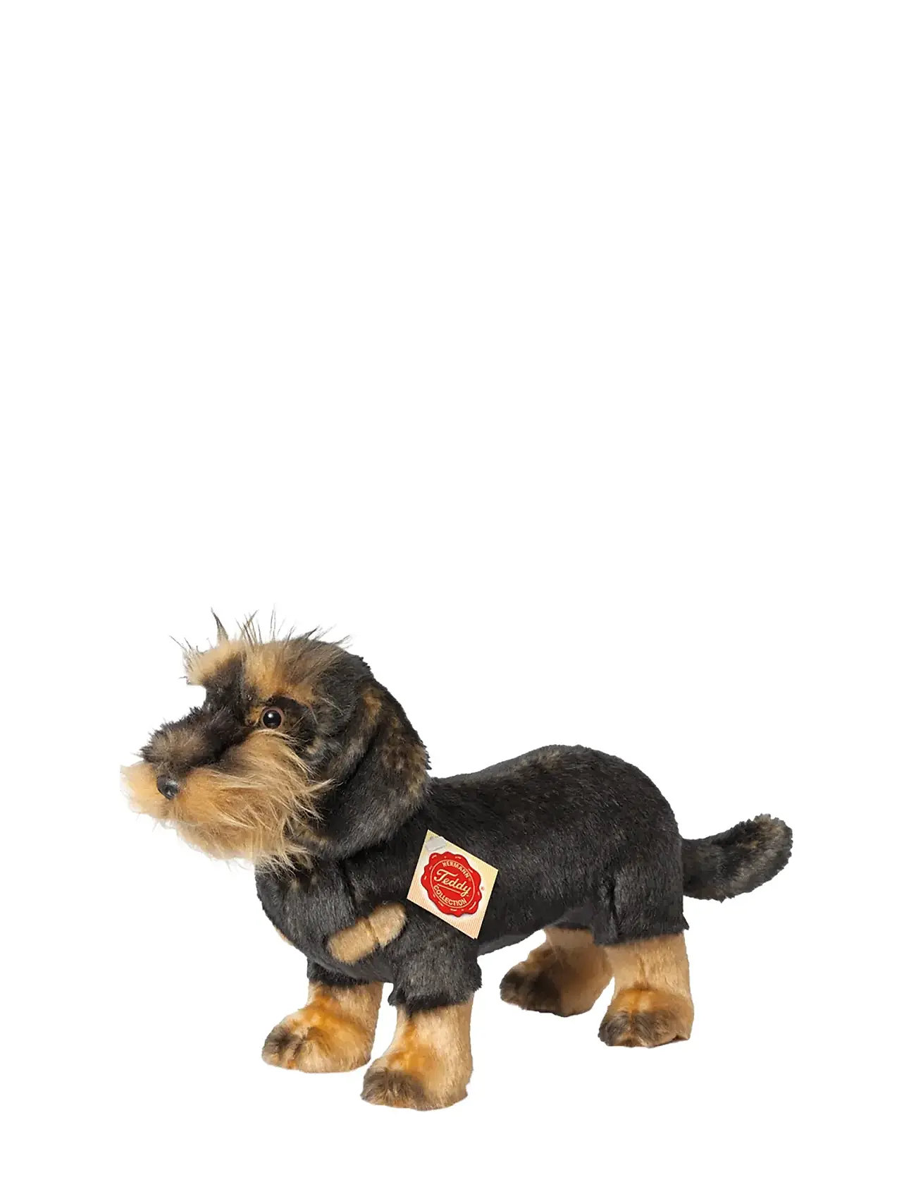 Standing Rough-Haired Dachshund 28 Cm Toys Soft Toys Stuffed Animals Brown Teddy Hermann