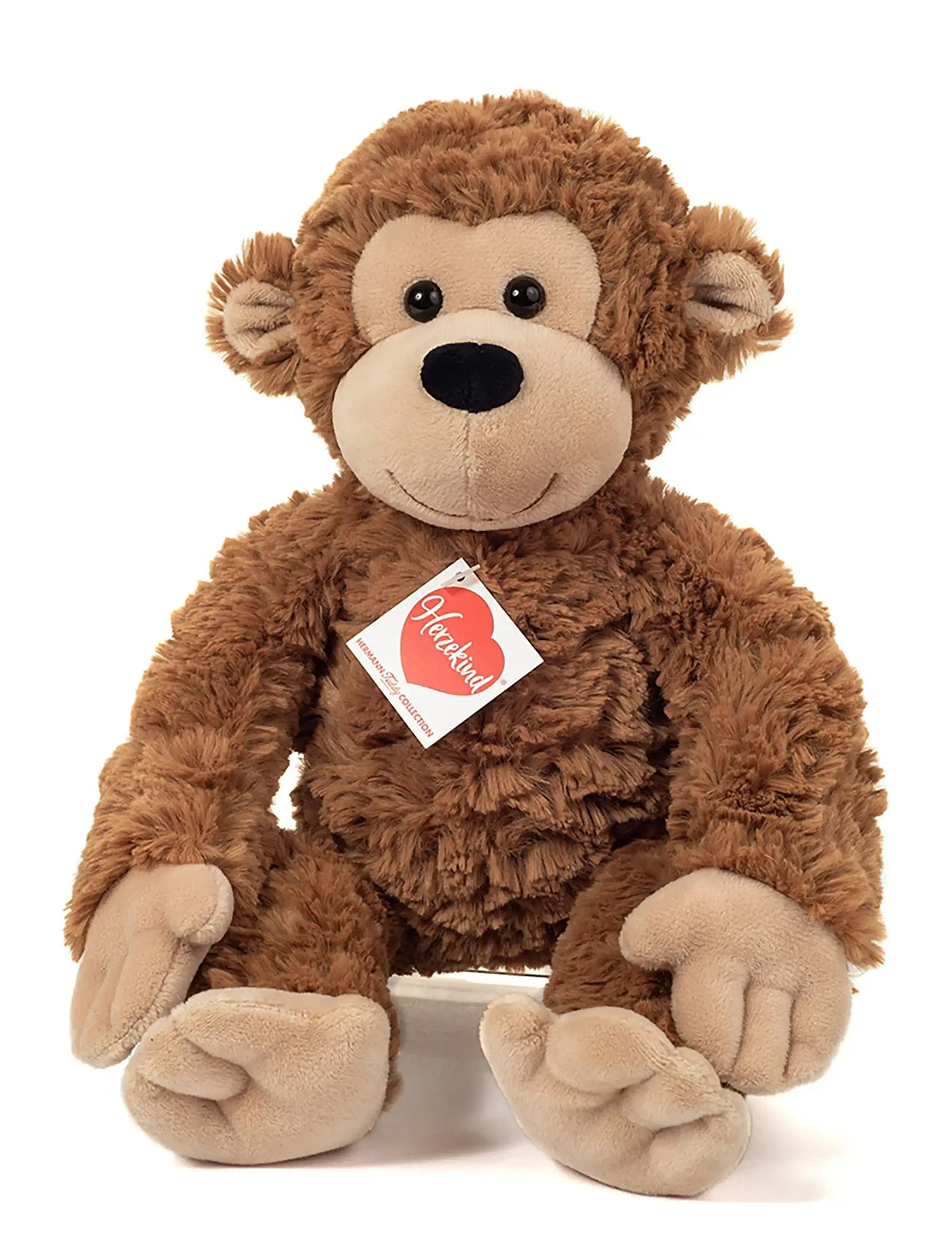 Monkey Ricky 32 Cm Toys Soft Toys Stuffed Animals Brown Teddy Hermann