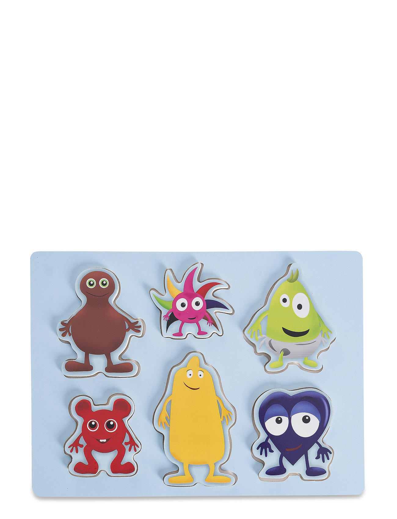 Babblarna Babblarna- Shape Puzzle, 6 Figures, 1- 3 Y, One Size, Blue, Puslespil Og Spil > Puslespil, Børn