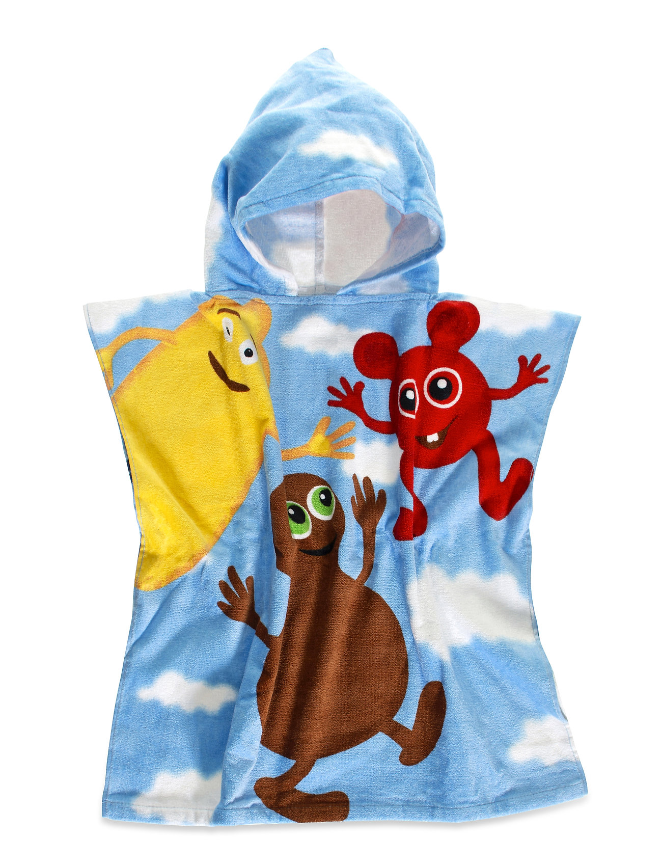 TEDDYKOMPANIET Babblarna Bathponcho Sky Blau - One Size - Kinder